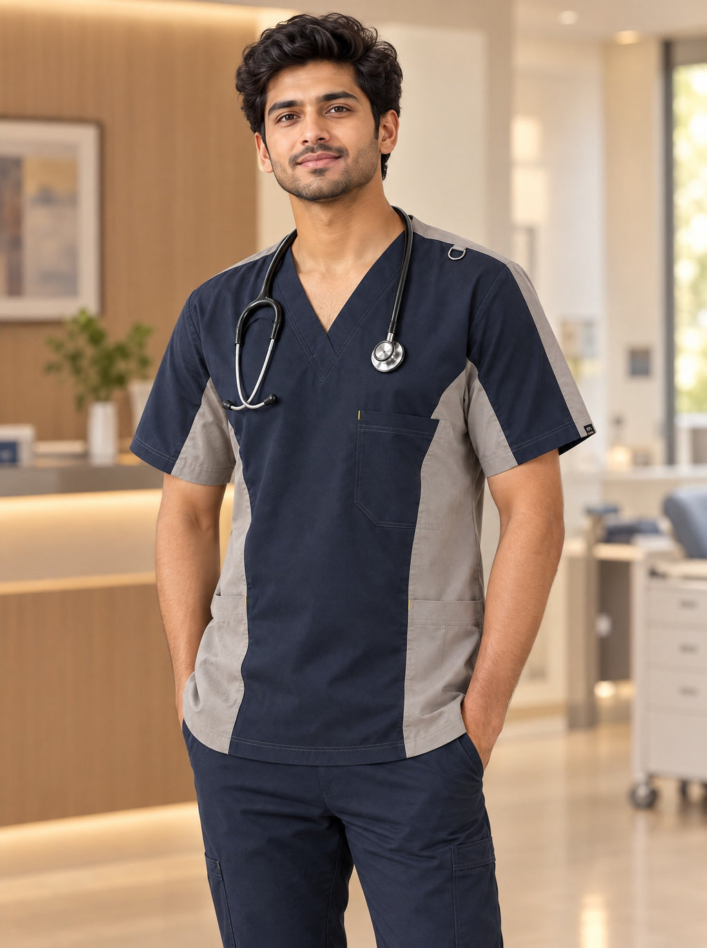 Men's Saturday Shift – Grey Contrast