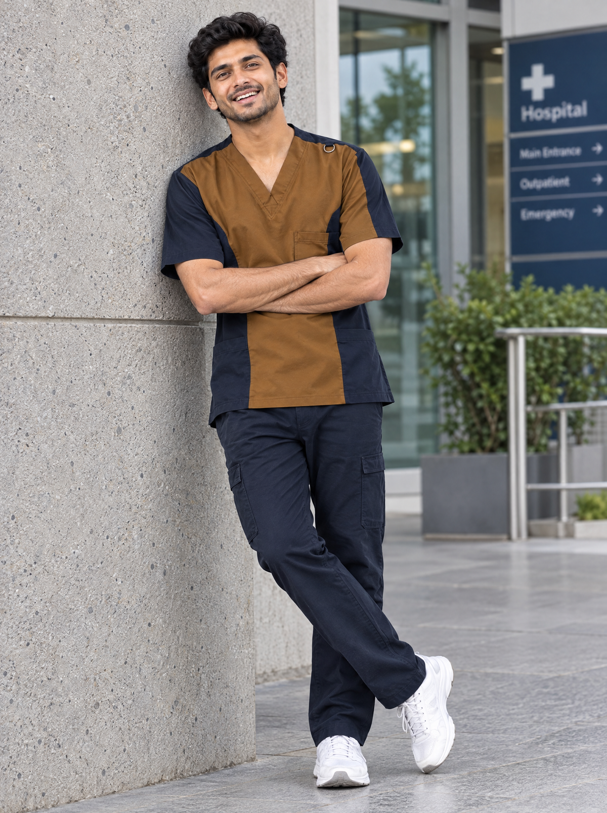 Men's Saturday Shift – Brown Contrast