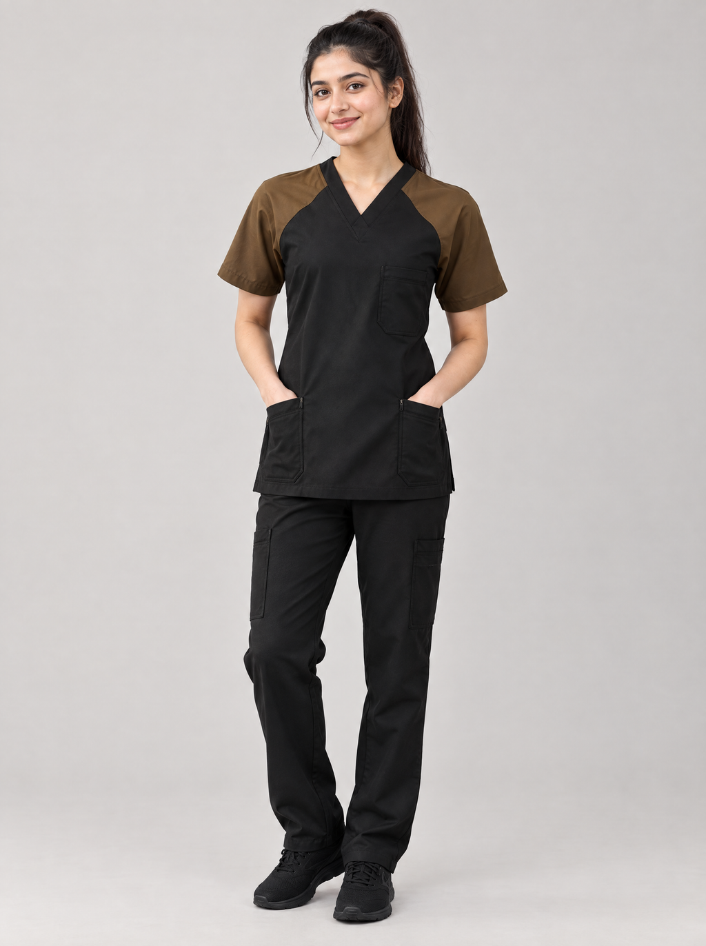 Women's Monday Move – Black and Brown Contrast